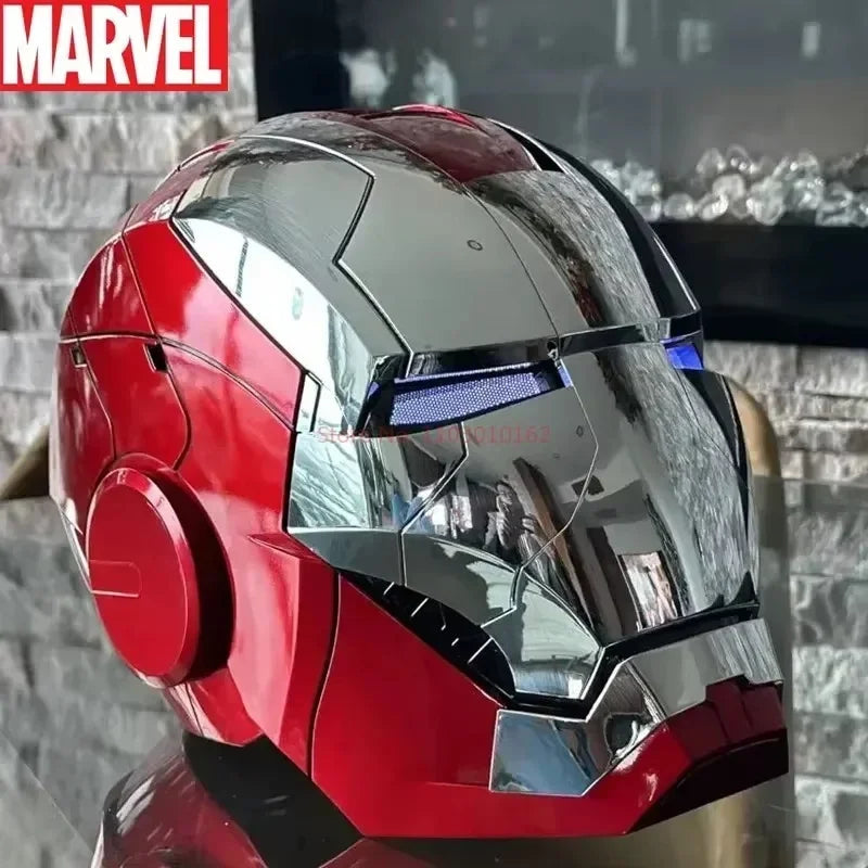 Capacete de Cosplay Marvel AutoKing Iron Man Mk5 com Controle de Voz e Luz Mj comercial