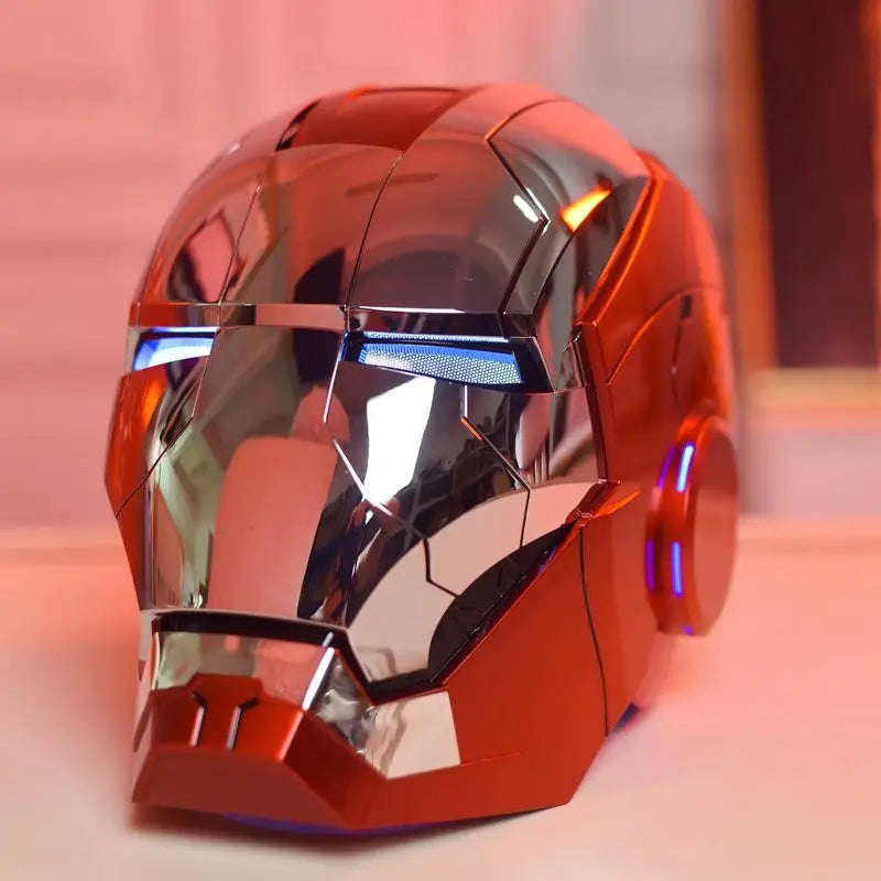 Capacete de Cosplay Marvel AutoKing Iron Man Mk5 com Controle de Voz e Luz Mj comercial