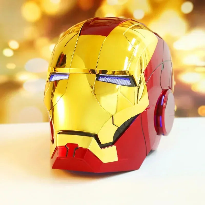 Capacete de Cosplay Marvel AutoKing Iron Man Mk5 com Controle de Voz e Luz Mj comercial