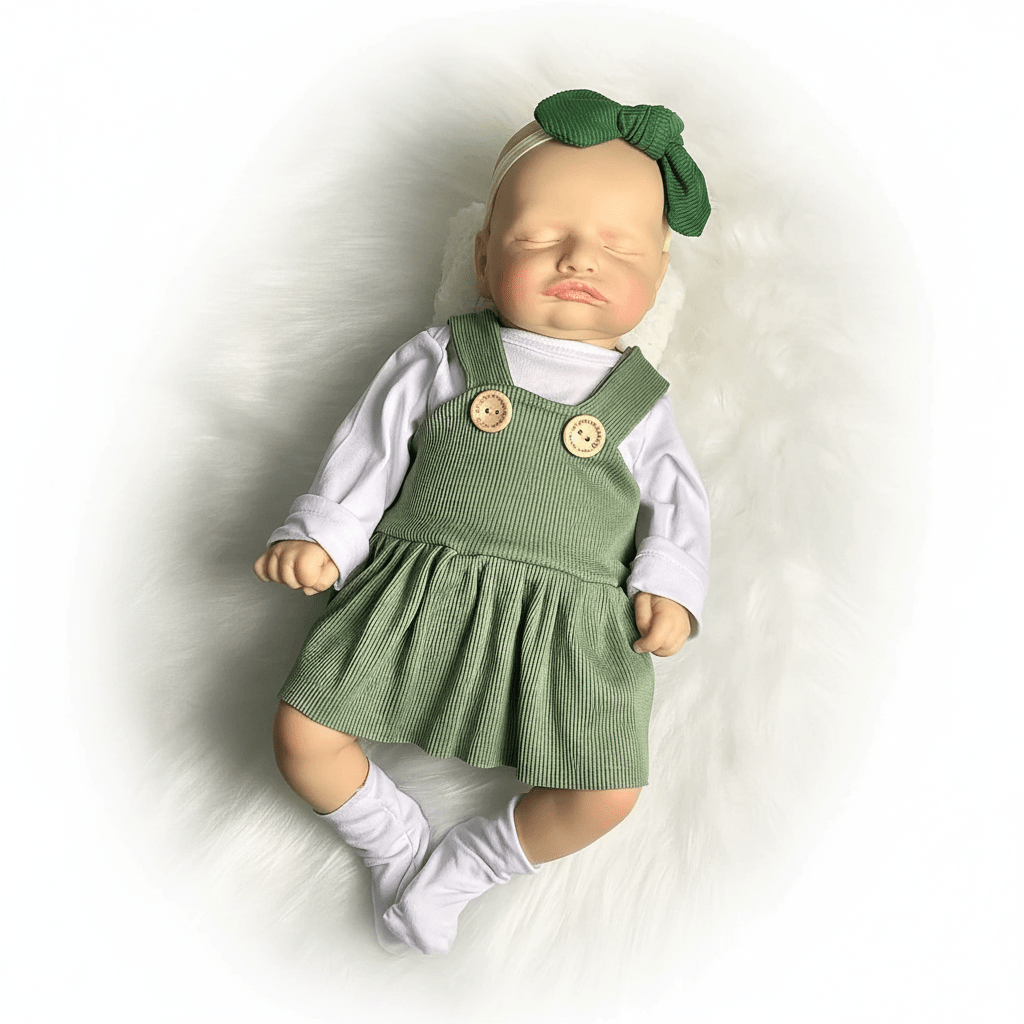 Boneca Bebê Reborn Realista Silicone Rosalie Baby — Kit Luxo Enxoval Completo - MJ Comercial